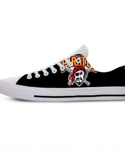 2019 Hot Fashion Printing Pittsburgh Pirates Logos Lightweight Sport Shoes for Walking for Family Friends 4