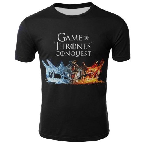 2019 Hot Sale Game of Thrones tshirt Men Targaryen Fire Blood Dragon tee shirt game of 1