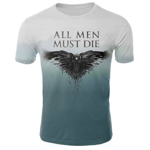 2019 Hot Sale Game of Thrones tshirt Men Targaryen Fire Blood Dragon tee shirt game of 5