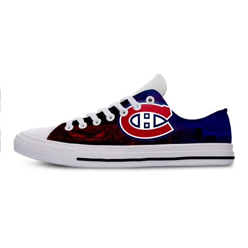 2019 New Creative Design For Ice Hocky High Top Custom Shoes Montreal Canadien shoes Flat Casual 1