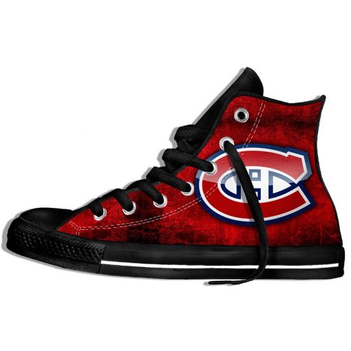 2019 New Creative Design For Ice Hocky High Top Custom Shoes Montreal Canadien shoes Flat Casual 5