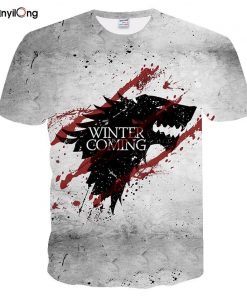 2019 Newest T shirt Game of Thrones t shirt Night King Dragon Men Tshirt 3d Print