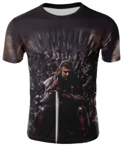 2019 Spring Autumn Game of Thrones figure cosplay costume tshirt tee shirts Loose Fit Casual Men 1
