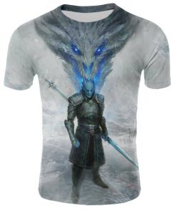 2019 Spring Autumn Game of Thrones figure cosplay costume tshirt tee shirts Loose Fit Casual Men 5