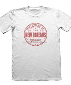 2019 Summer O Neck Tee Shirt New Orleans Louisiana USA Design T Shirt Funny Mens Gift