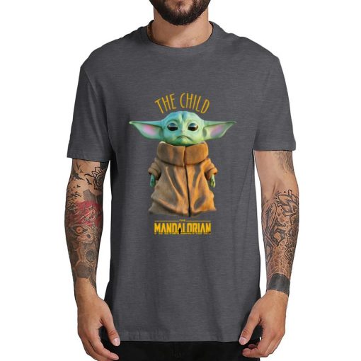 2019 Unisex Hot Sale Short Shirt Lovely Yoda Baby T shirt Mandalorian Star Wars Fan Gift 1