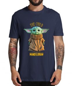 2019 Unisex Hot Sale Short Shirt Lovely Yoda Baby T shirt Mandalorian Star Wars Fan Gift 2