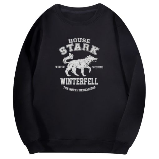 2020 Autumn Hip Hop Fashion Sweatshirt Wolf Cool Casual Fleece Warm Mens Streetwear Game Of Thrones