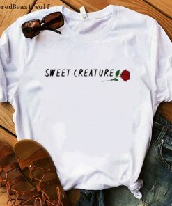 2020 Harry Styles T Shirt Women Casual sweet creature rose Print Tshirt Harajuku Fashion T shirt