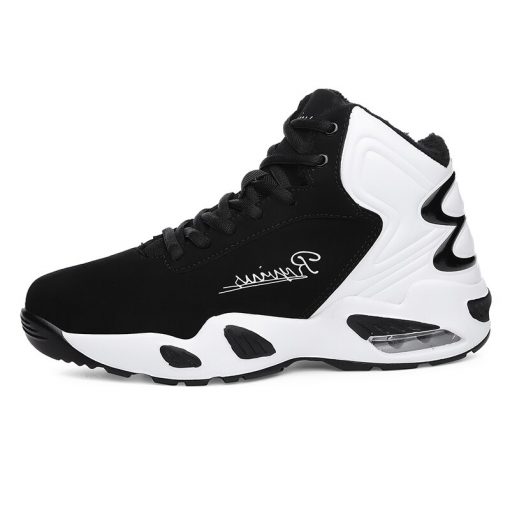 AFFINEST Basketball Shoes For Men With Fur Keep Warm Sneakers Non slip Jumping Shoes High Top 1