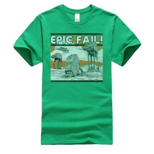 AT AT Epic Fail Star Wars Mens Tshirt Darth Vader Faddish Tops Shirts O Neck Summer 3