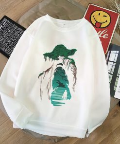 Aesthetic Harajuku Hoodies Baby Yoda Shirt Sweatshirt Pokemon Women Hoodies Women Kawaii Clothes Sweat Femme Thicken