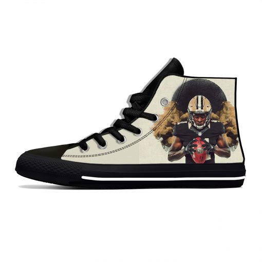 Alvin Kamara New Orleans Football Star Fans Fashion Lightweight High Top Canvas Shoes Men Women Casual 1