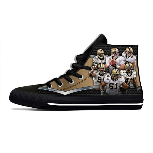 Alvin Kamara New Orleans Football Star Fans Fashion Lightweight High Top Canvas Shoes Men Women Casual 2