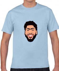 Anthony Davis Cartoon Avatar Basketball Jersey Tee Shirts Los Angeles Lakers streetwear tshirt 1