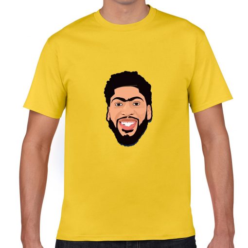 Anthony Davis Cartoon Avatar Basketball Jersey Tee Shirts Los Angeles Lakers streetwear tshirt 3