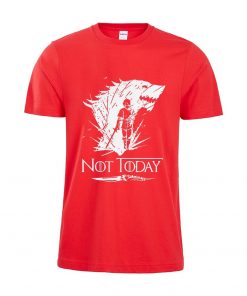 Arya Stark T Shirt Game Of Thrones printing Not Today Tshirt Leisure Comfortable Tops 5