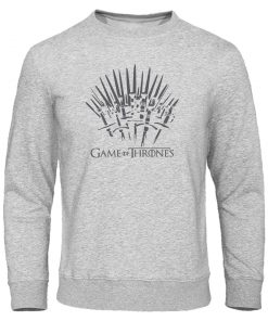Autumn Warm brand Clothing Game of Thrones Hoodies Men print Sweatshirt fashion Pullover winter is coming