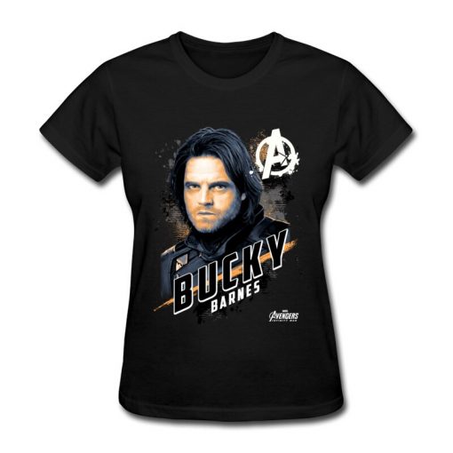 Avengers Bucky Women s Tshirts Top Quality Crew Neck Cotton Tops Tees 3D Printed Clothing Shirt 1