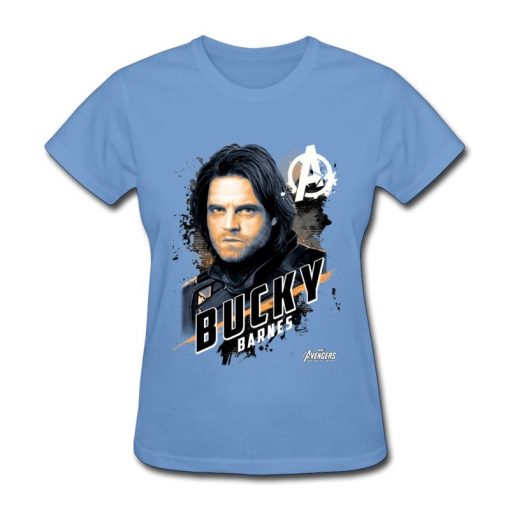 Avengers Bucky Women s Tshirts Top Quality Crew Neck Cotton Tops Tees 3D Printed Clothing Shirt