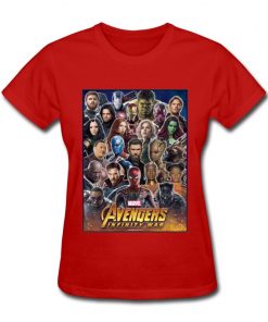 Avengers Infinity War All Gather Women Tshirt Together To Fight Printed Power Heros Spiderman T Shirt 1