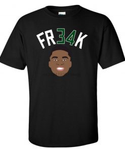 BLACK Giannis Antetokounmpo Milwaukee Greek Freak T Shirt
