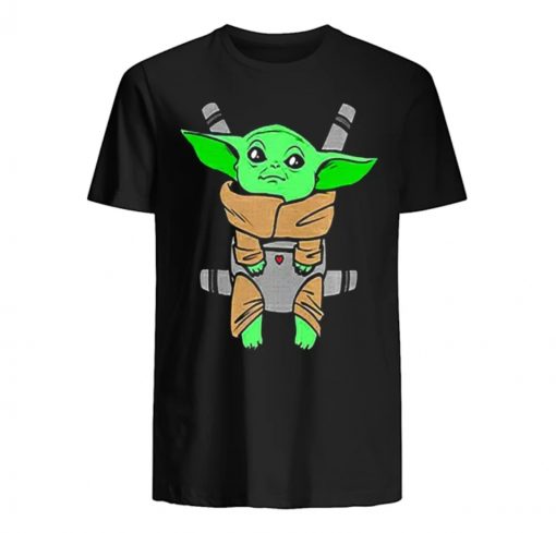 Baby Yoda Carrier Back Men s T Shirt