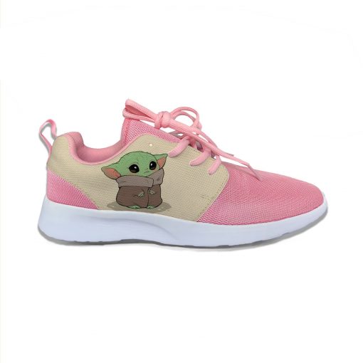 Baby Yoda Mandalorian Star Wars Cartoon Cute Vogue Sport Running Shoes Lightweight Breathable 3D Print Girl 1