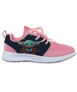 Baby Yoda Mandalorian Star Wars Cartoon Cute Vogue Sport Running Shoes Lightweight Breathable 3D Print Girl 2