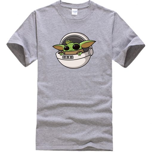 Baby Yoda Men T Shirts Cartoon Funny Casual Tops Summer New 2020 Hip Hop Star Wars 2