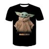Baby Yoda The Mandalorian t shirt 3D printed Funny Tee Shirt Short Sleeve Star Wars men