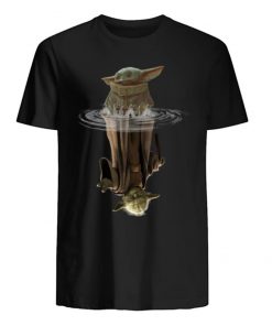 Baby Yoda Water Reflection Men s T Shirt 3