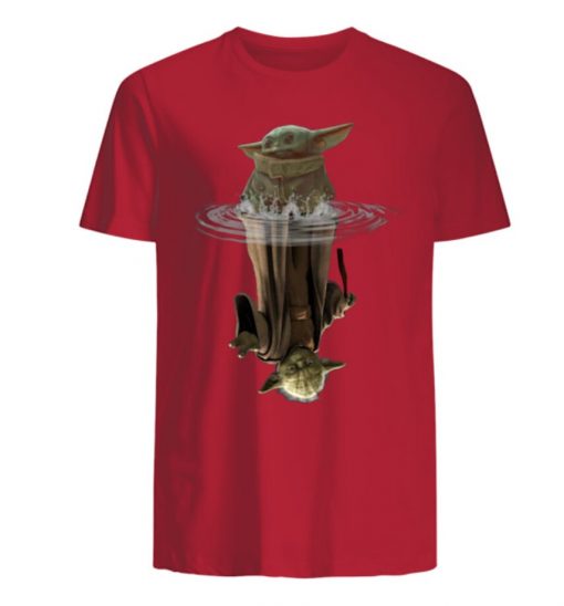 Baby Yoda Water Reflection Men s T Shirt 4