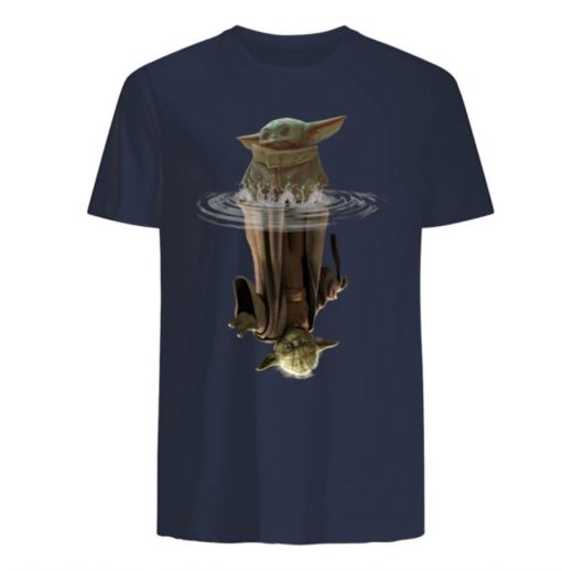 Baby Yoda Water Reflection Men s T Shirt 5