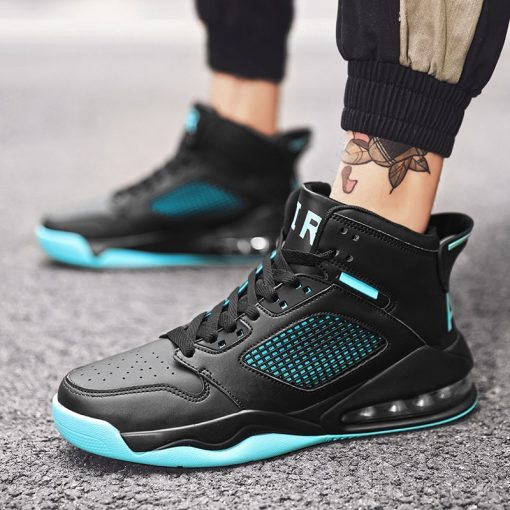 Basketball Shoes Men High top Sports Cushioning Basketball Athletic Mens Shoes Comfortable Breathable Retro Sneakers