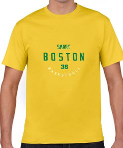 Boston Celtics Number 36 Marcus Smart 2019 best selling New men s COTTON Short Shirt for 3