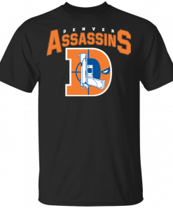 Broncos T Shirt Denver Assassins Mens Tee Shirt Short Sleeve S 5Xl