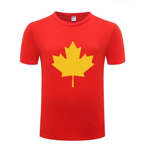 Canada or Toronto Maple Leaf Printed Men T Shirt Fashion Summer T Shirts Men Cotton Short 2