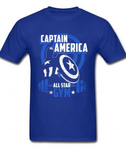 Captain America T Shirt Blue Navy Aesthetic Brands Fashion Novelty Tshirt Men s New Style Tees 1