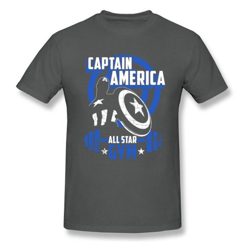 Captain America T Shirt Blue Navy Aesthetic Brands Fashion Novelty Tshirt Men s New Style Tees 2