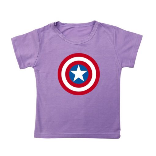 Captain America T Shirt for Kids Anime Oversized TShirt Super Hero Short Sleeve Hip Hop Boy 2