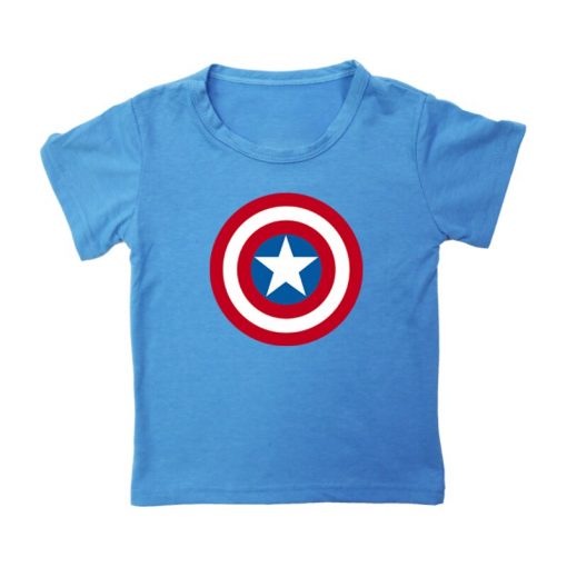 Captain America T Shirt for Kids Anime Oversized TShirt Super Hero Short Sleeve Hip Hop Boy 3