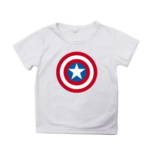 Captain America T Shirt for Kids Anime Oversized TShirt Super Hero Short Sleeve Hip Hop Boy