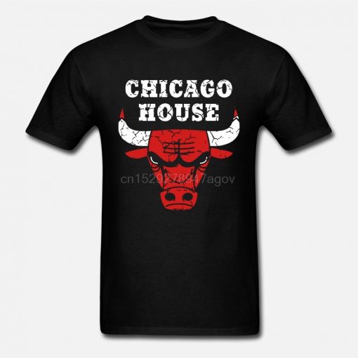 Chicago House T Shirt Vintage Bulls Style Frankie Articulations Techno Ibiza