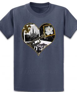Classic New Orleans Black White Vintage Collage T Shirt Custom Gift Trend Pattern Summer Round Neck 3