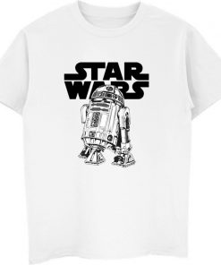 Classic R2D2 T Shirt Star Wars Men Summer 100 Cotton Short Sleeve T shirt Cool Tees 3