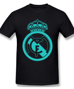 Classic Real Madrided T Shirt Men Letter Print Basic Tee Shirt Funny Design Short Sleeve Streetwear