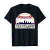 Cleveland Hometown Indian Tribe Tshirt Skyline Giant Ball