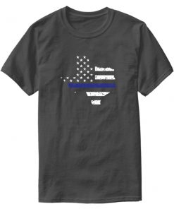 Custom Texas Police Officer Texan Thin Blue Line Apparel Tshirt For Men 2020 Kawaii Clothes Tee