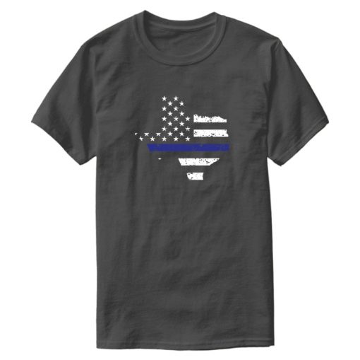Custom Texas Police Officer Texan Thin Blue Line Apparel Tshirt For Men 2020 Kawaii Clothes Tee